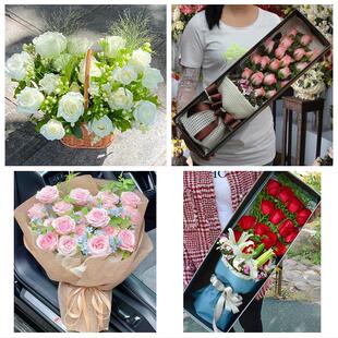 防城港防城港口区上思县东兴市鲜花店同城配送女朋友情人节红玫瑰