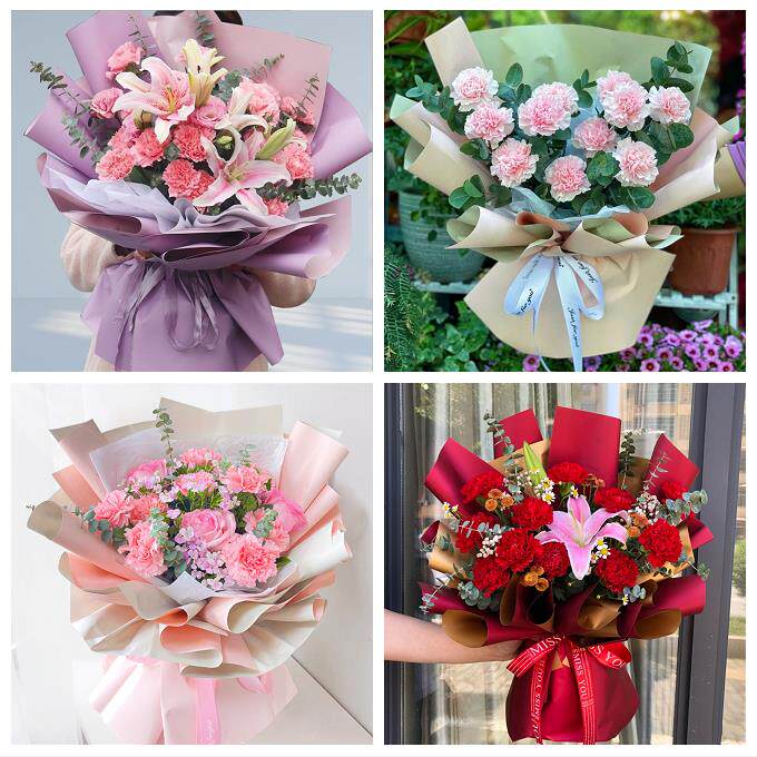 江门市蓬江江海新会区台山市同城鲜花店38节康乃馨百合花束送长辈