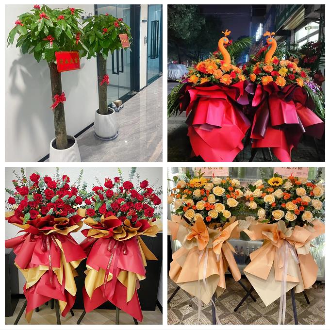 送衢州市开化县龙游县江山市同城鲜花店新店开业花篮公司乔迁开张