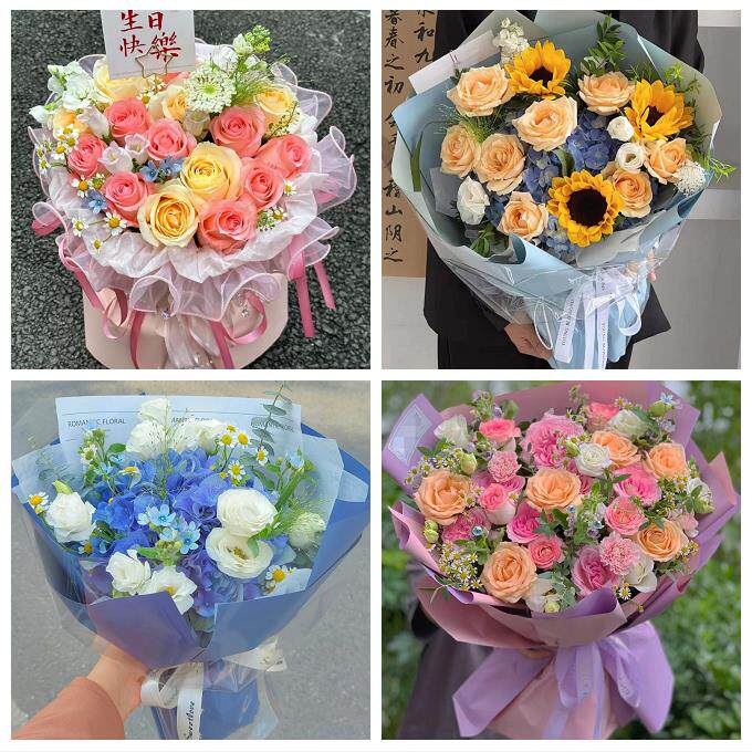 北京市大兴区兴丰林校路清源同城鲜花店玫瑰向日葵绣球送朋友生日