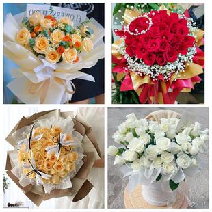 送苏州市虎丘区吴中区相城区同城鲜花店情人节玫瑰花束礼盒送女友