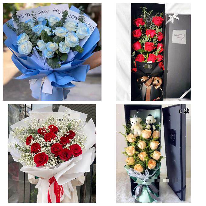 上海市奉贤金海社区海湾旅游区同城鲜花店订情人节玫瑰送女友老婆