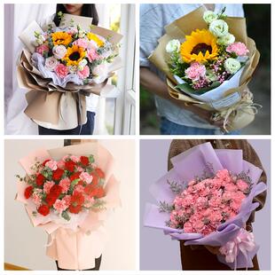 渭南市合阳澄城县蒲城白水县同城鲜花店38女王节康乃馨送妈妈婆婆