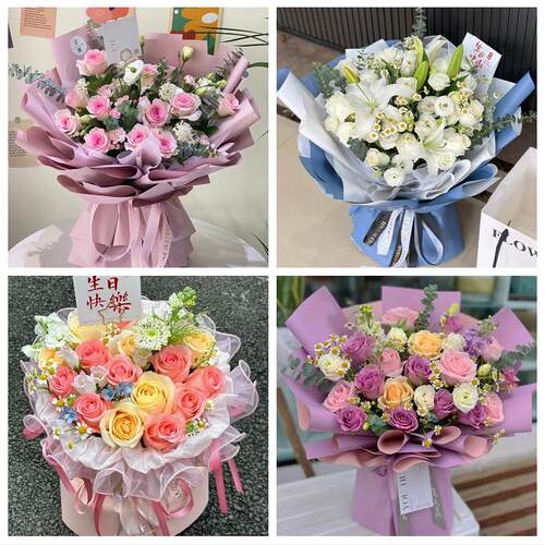 上海市静安区曹家渡天目西路同城鲜花店玫瑰向日葵绣球送朋友生日