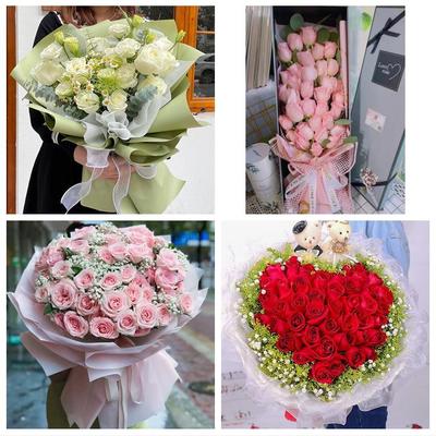 河北保定市唐县高阳涞源定兴县同城鲜花店订圣诞玫瑰送女朋友老婆