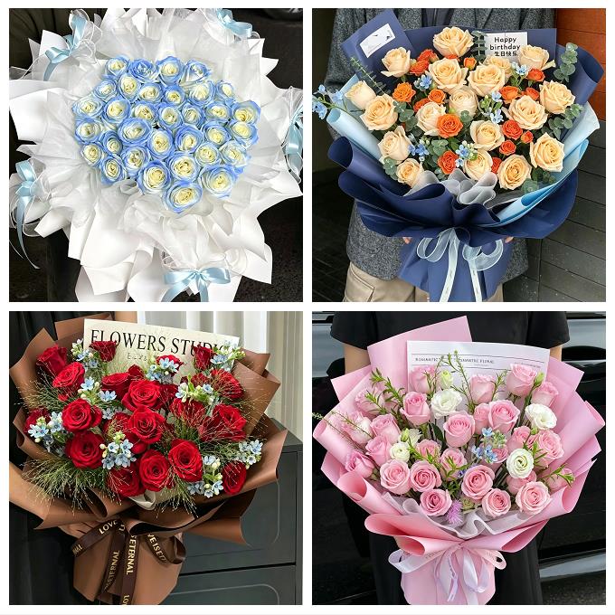 520玫瑰花束礼盒送女友广西南宁市兴宁区青秀区江南区同城鲜花店
