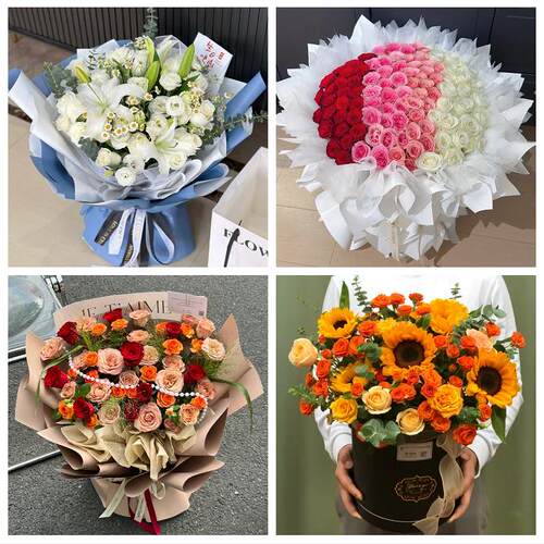 北京市北下关北太平庄学院路同城鲜花店玫瑰向日葵绣球送朋友生日