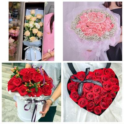 天津河北区光复道望海楼鸿顺里鲜花店同城配送女朋友草莓玫瑰花束