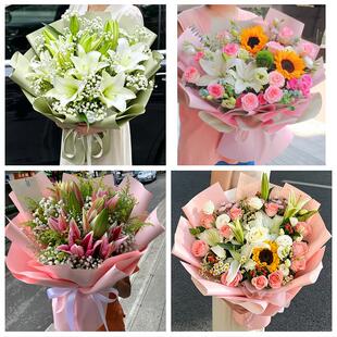 邢台市桥东桥西区邢台临城县同城鲜花店玫瑰百合花束送老婆女朋友