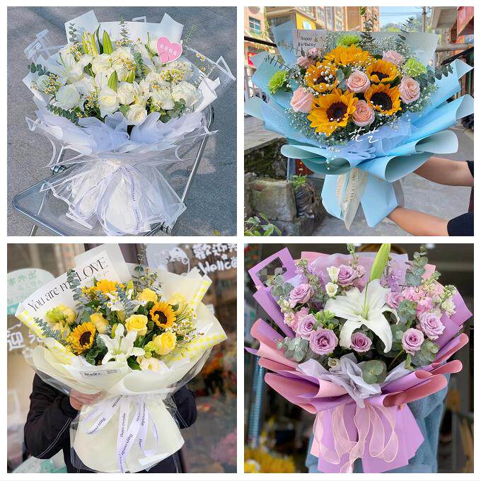 铜陵市铜官义安区郊区枞阳县同城鲜花店送闺蜜女朋友百合玫瑰花束