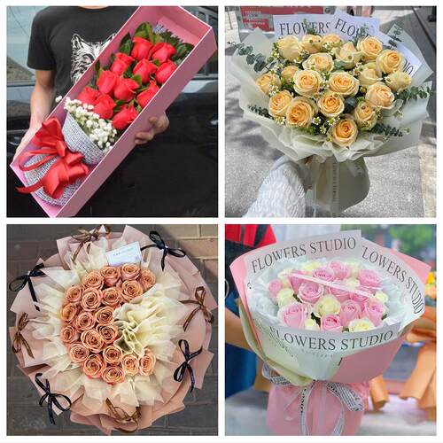 辽宁丹东市宽甸县东港市凤城市鲜花店同城配送女朋友情人节红玫瑰