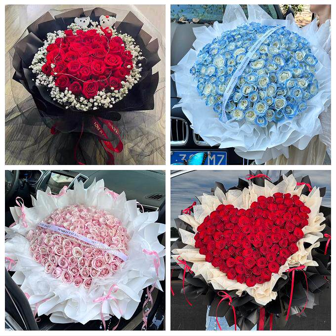 云南昆明市富民宜良石林嵩明县同城花店订38玫瑰鲜花送老婆女朋友