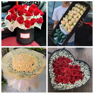 安徽省淮南市潘集区凤台县寿县鲜花店同城配送女朋友情人节红玫瑰