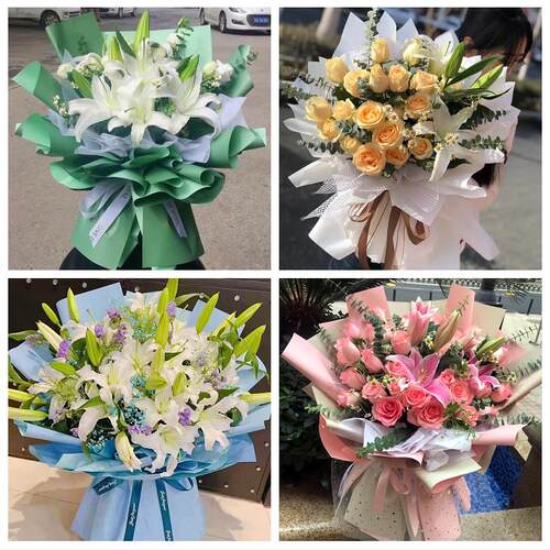 延边州龙井和龙市汪清安图县同城鲜花店订玫瑰百合送女友老婆生日