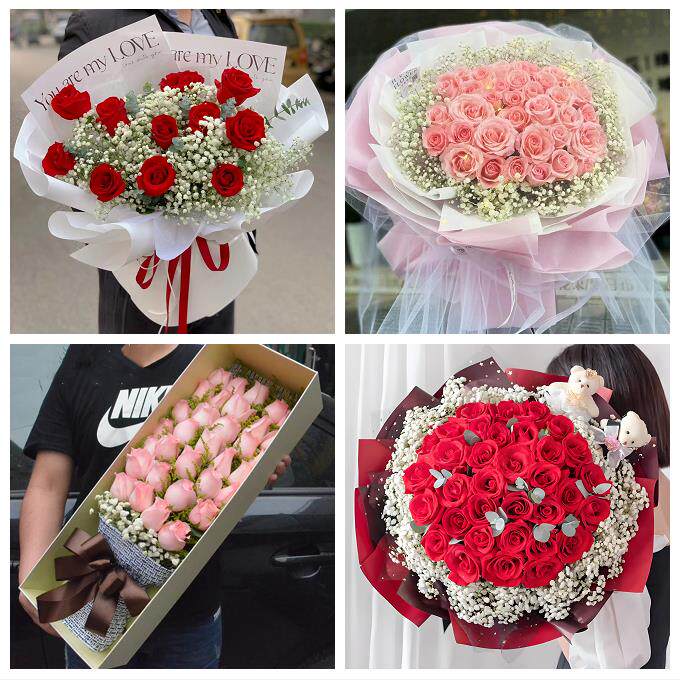 山西吕梁市交口县孝义市汾阳市鲜花店同城配送女朋友情人节红玫瑰