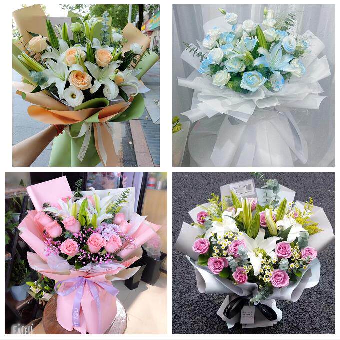 送鸡西市鸡东县虎林市密山市同城鲜花店订玫瑰百合送女友老婆生日