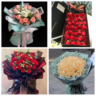 北京东城区东花市龙潭体育馆路同城鲜花店送11朵33枝玫瑰表白女友