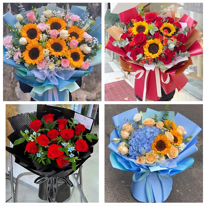 桂林市龙胜资源平乐荔浦恭城同城鲜花店玫瑰混搭花束配送领导女友