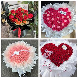 天津市河西区陈塘庄柳林东海同城鲜花店七夕玫瑰花束表白男女朋友