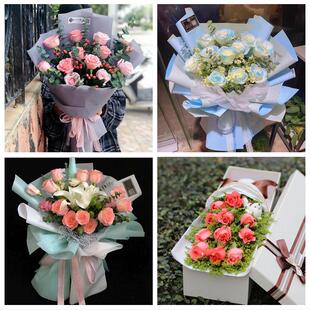 北京市通州区中仓新华北苑街道同城鲜花店送11朵33枝玫瑰表白女友