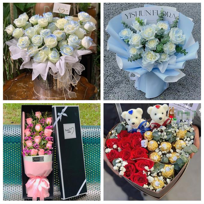 铜陵市铜官义安区郊区枞阳县同城鲜花店七夕玫瑰花束表白男女朋友