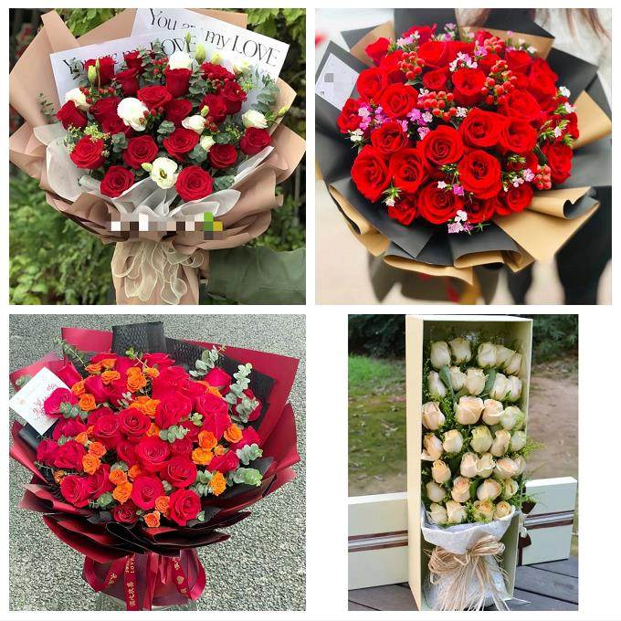 广东湛江市廉江市雷州市吴川市同城鲜花店订情人节玫瑰送女友老婆