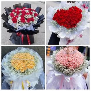 陕西宝鸡市渭滨金台陈仓区眉县同城鲜花店订情人节玫瑰送女友老婆