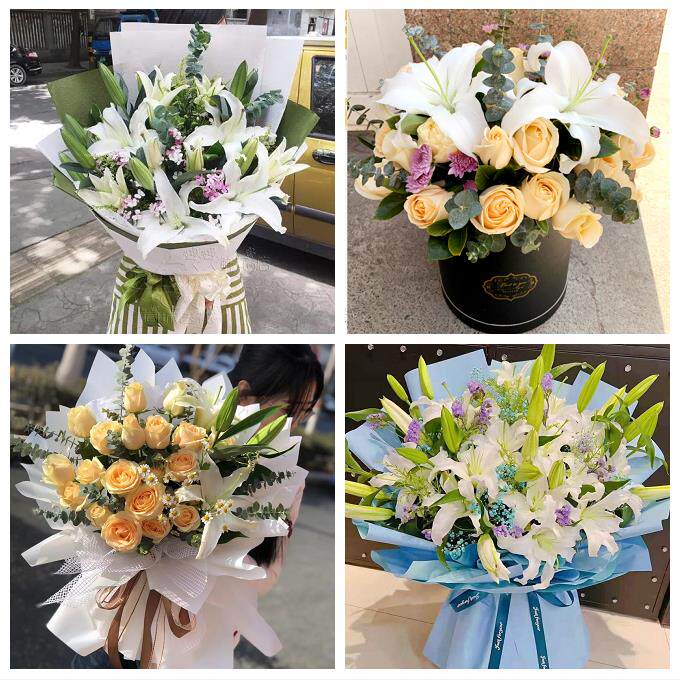 深圳宝安区福永福海沙井新桥同城鲜花店订玫瑰百合送女友老婆生日