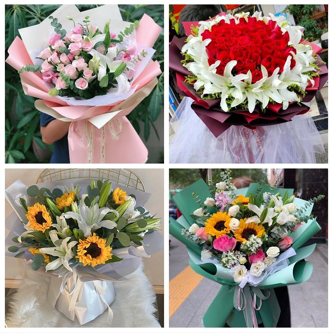 河南洛阳市涧西区吉利区洛龙区同城鲜花店玫瑰香水百合送女友闺蜜