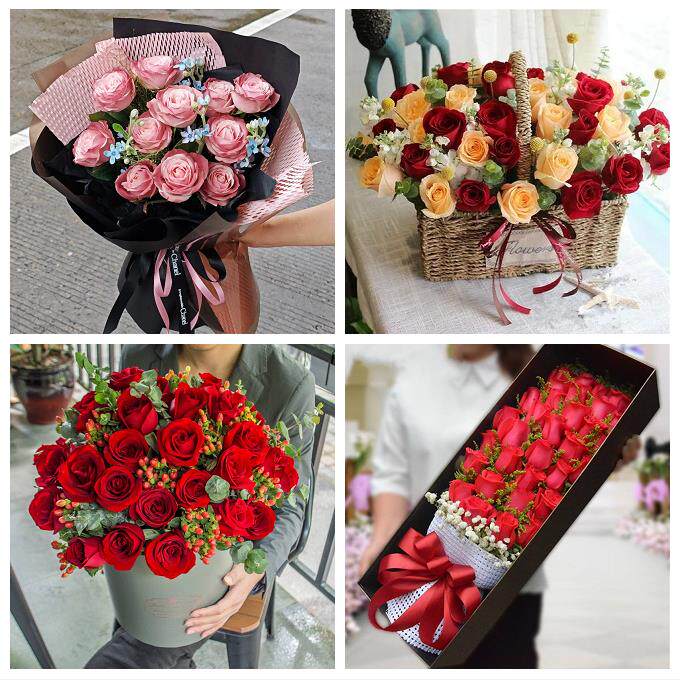 辽宁锦州黑山县义县凌海北镇市鲜花店同城配送女朋友情人节红玫瑰