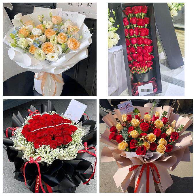 吉林通化市东昌二道江区辉南县同城鲜花店圣诞平安夜玫瑰花束礼盒