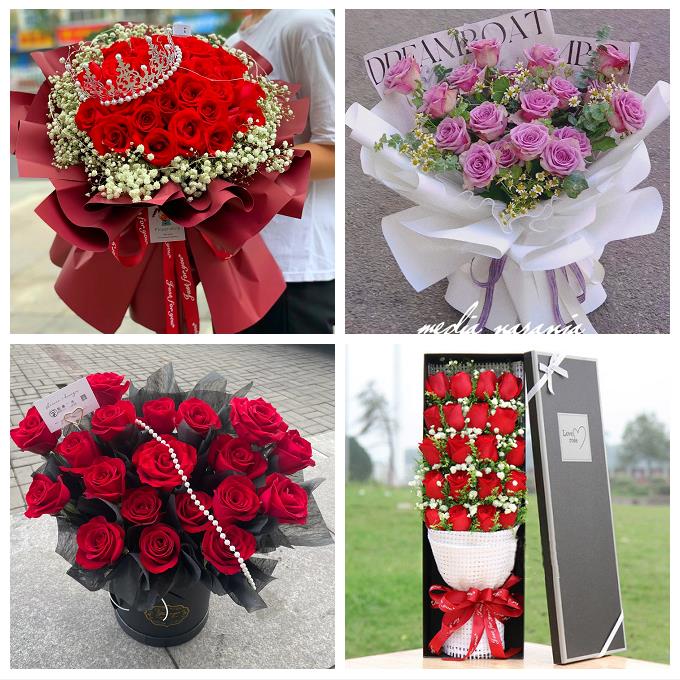 送徐州市鼓楼区云龙区贾汪区同城鲜花店11朵19红玫瑰七夕节送老婆