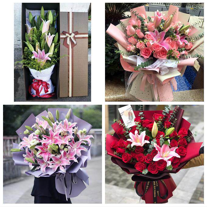 上海市闵行区梅陇吴泾马桥镇同城鲜花店订玫瑰百合送女友老婆生日