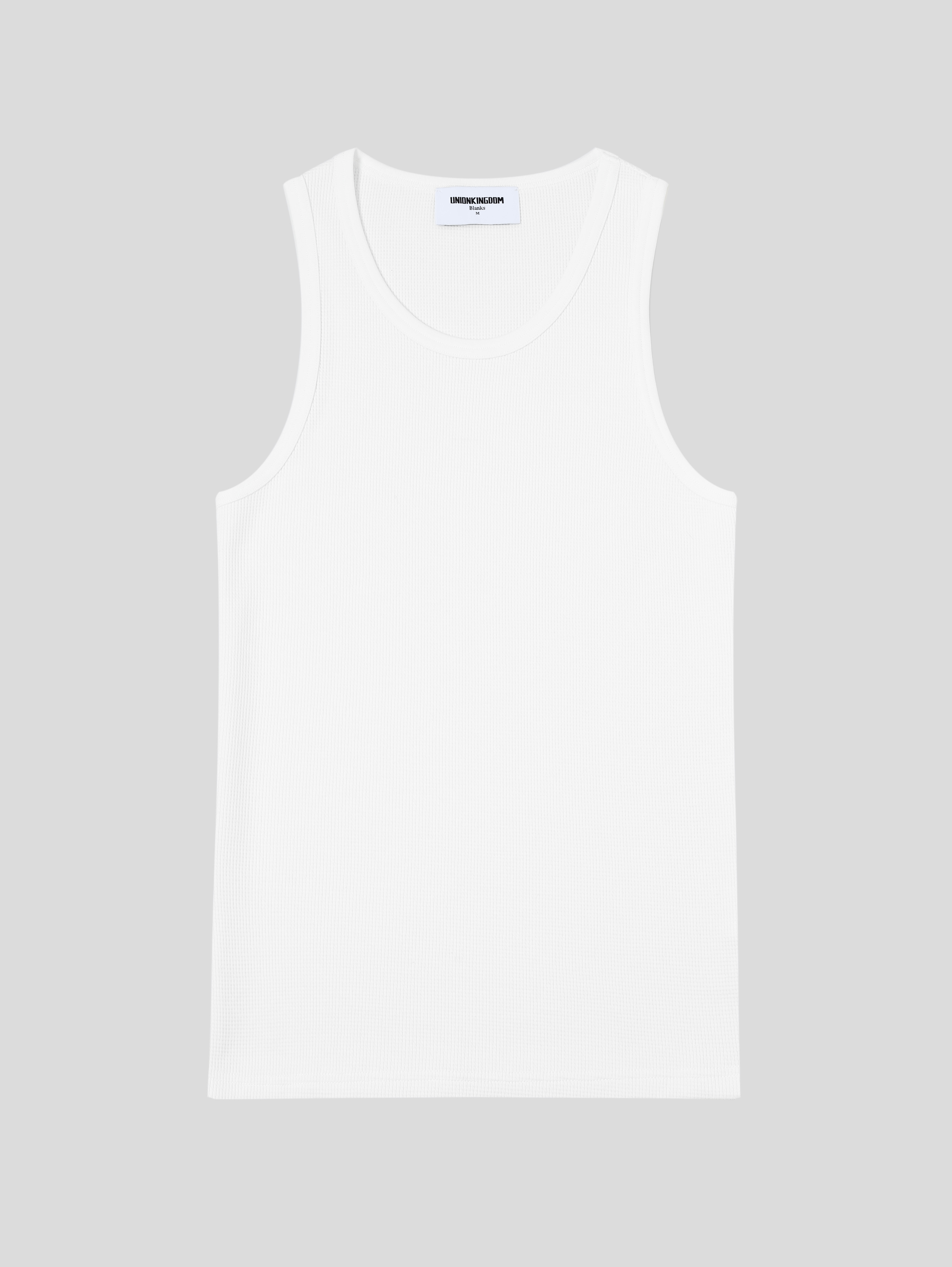 360g Union Kingdom Waffle Weave Tank Independent Heavy-Duty Pure Cotton Waffle Vest
