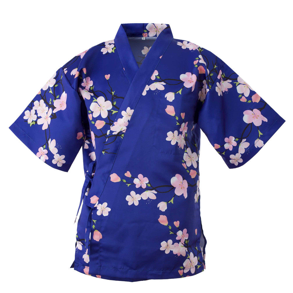 樱花日韩寿司料理日式厨师工衣女制服上装工作服