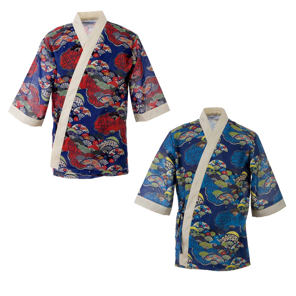 日韩寿司料理日式厨师工衣男女制服上装工作服(衣服+腰带）
