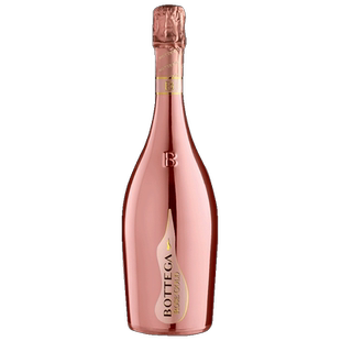 意大利Bottega波特嘉 玫瑰红Rose 时尚粉金起泡酒 葡萄酒聚餐宴请