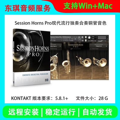 现代铜管合集Session Horns Pro小号长号圆号短号萨克斯铜管音源