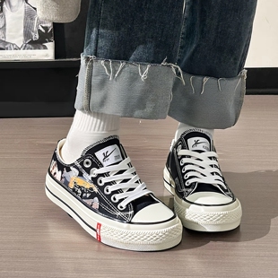 女夏季 百搭ulzzang小众板鞋 新款 韩版 子 ins学生变色潮鞋 双星帆布鞋