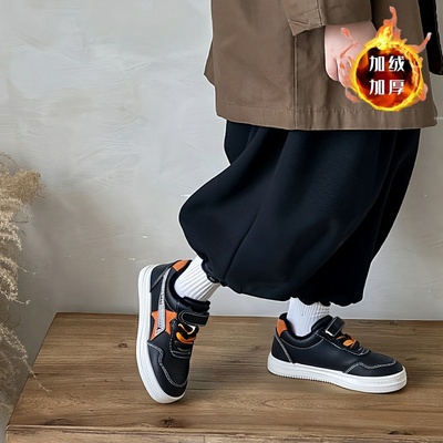 2025新款加绒保暖儿童板鞋