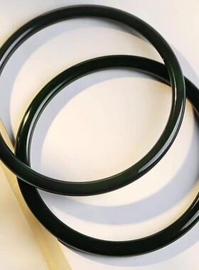 和田玉青玉叮当镯古风气质美人镯