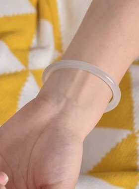 白月光荔枝冻冰透玉髓叮当镯玉镯