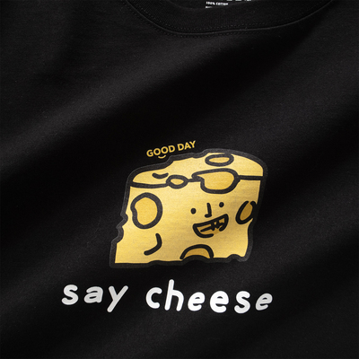 adlib香港 GoodDay系列创意趣味Say Cheese图案长袖Tee ZT1328