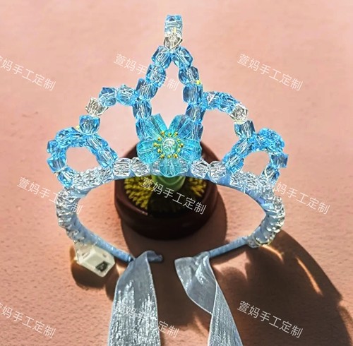 冰雪奇缘公主皇冠儿童发光发箍 手工DIY儿童玩具生日礼物包邮实拍