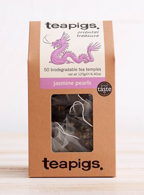 25年新货英国原装teapigs茶猪猪 Jasmine Pearls珍珠茉莉花茶50包