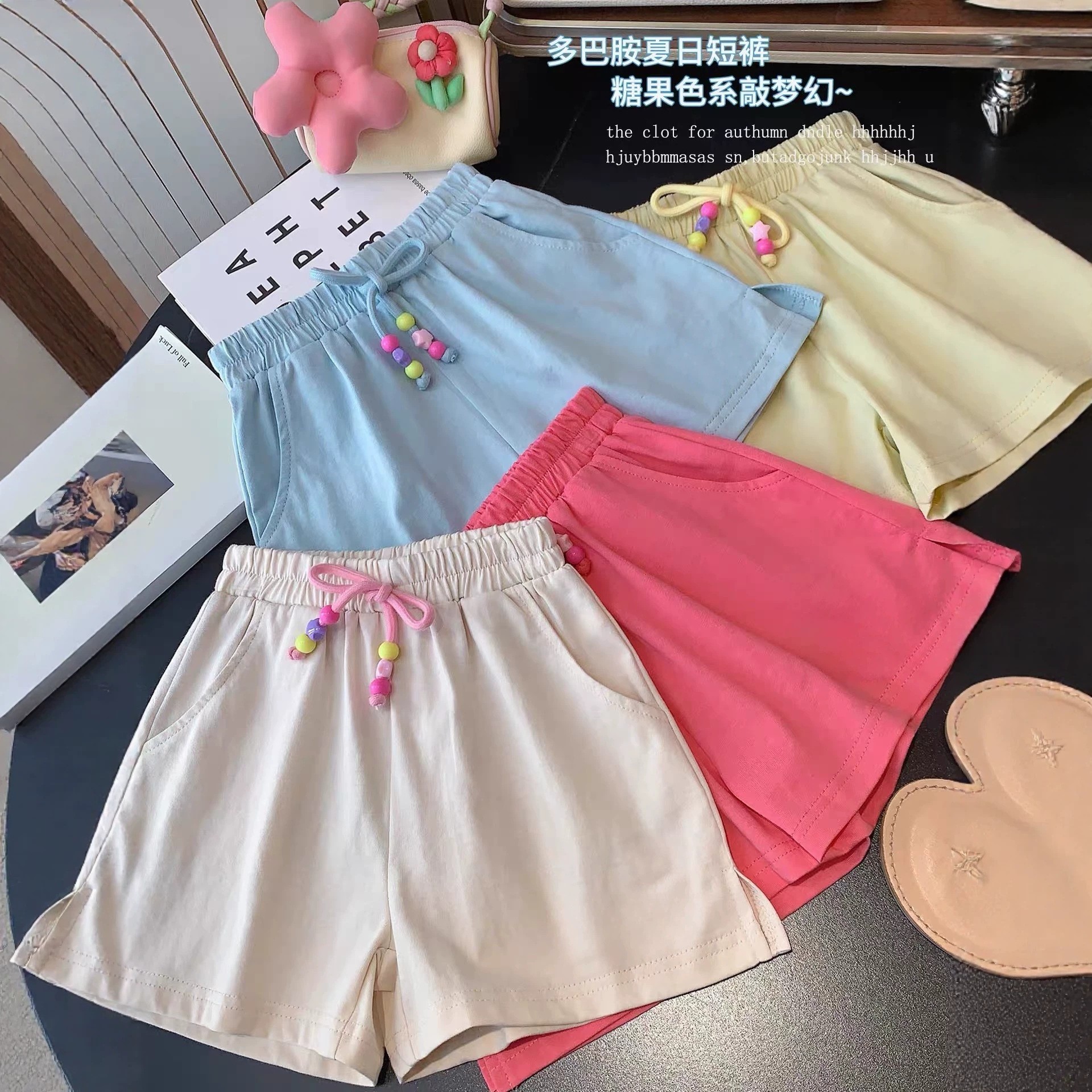 2026夏季新款女童百搭运动休闲裤气质儿童短裤女孩中大童热裤薄款