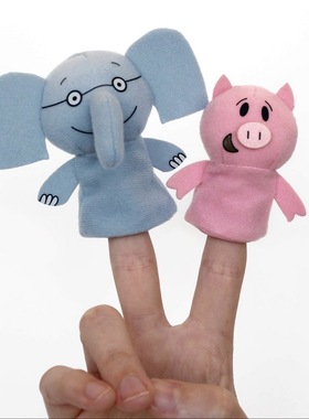 小猪小象elephant and piggie手指偶绘本周边