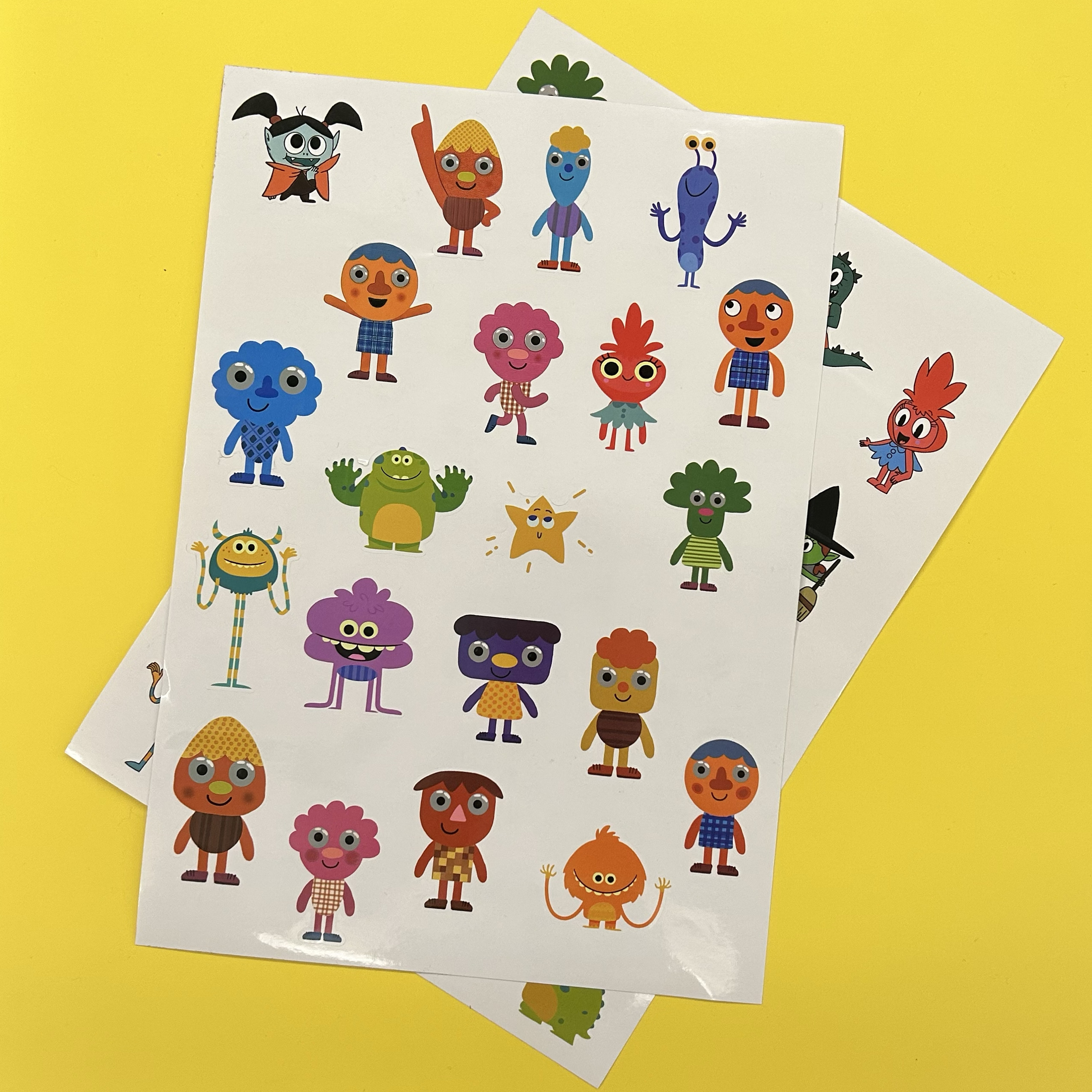 super simple songs卡通人物形象贴纸