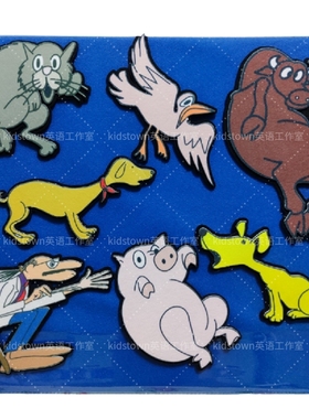 Bark George 汪汪叫的乔治 英文绘本教具毛毡布贴