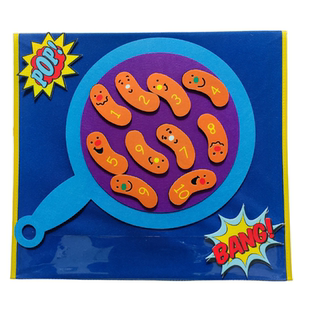 毛毡布故事教具 Sausages童谣英绘本 Ten Fat